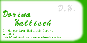 dorina wallisch business card